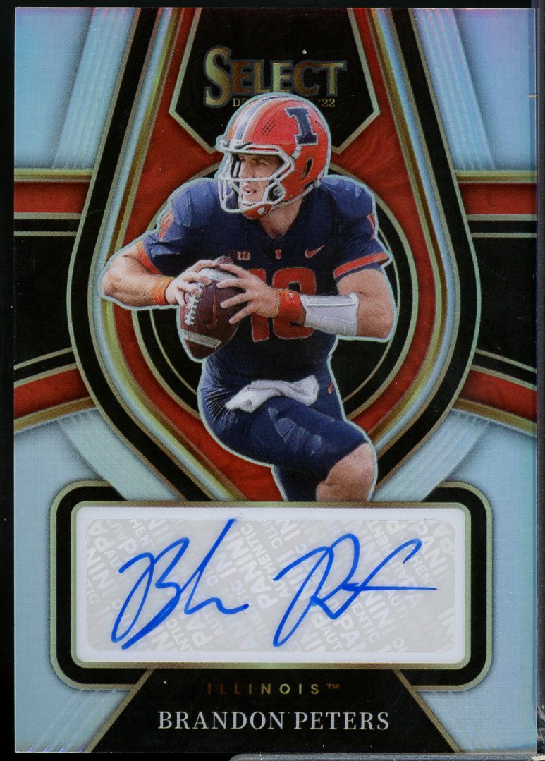 Brandon Peters Card 2022 Select Draft Picks Rookie Signatures Prizms #110  Image 1