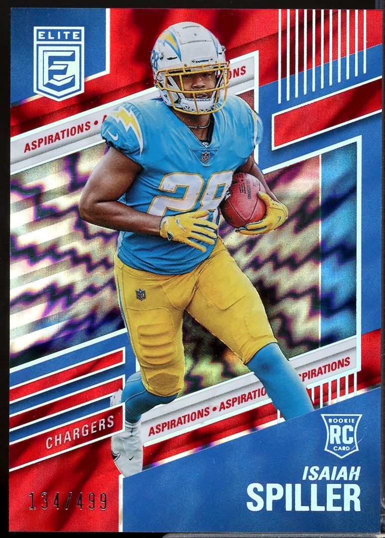 Isaiah Spiller Rookie Card 2022 Elite Aspirations Shimmer #109  Image 1