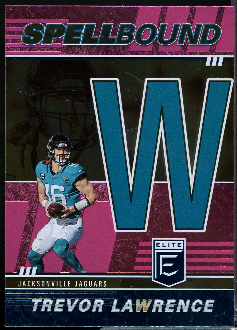 Trevor Lawrence Card 2022 Elite Spellbound Pink #27  Image 1