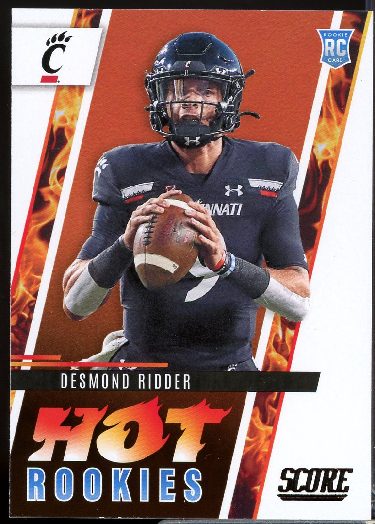 Desmond Ridder Rookie Card 2022 Score Hot Rookies #3  Image 1