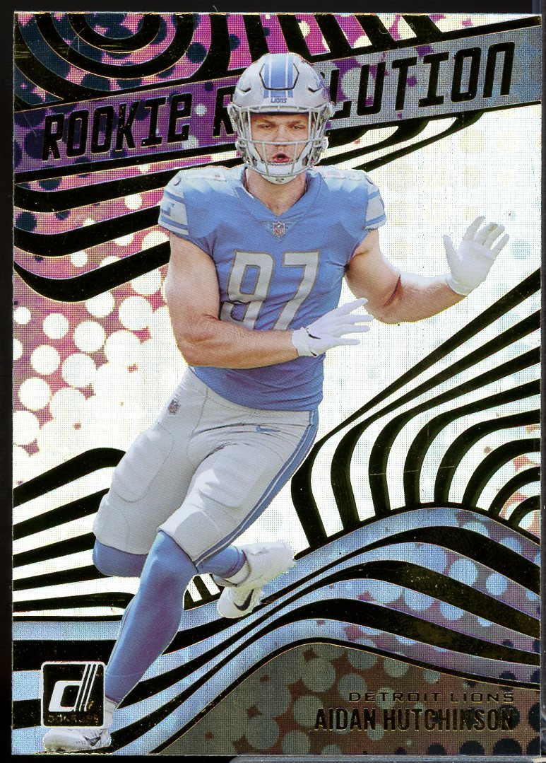 Aidan Hutchinson Rookie Card 2022 Donruss Rookie Revolution Galactic #12  Image 1