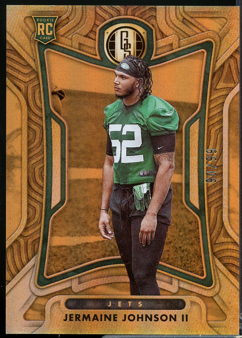 Jermaine Johnson II Rookie Card 2022 Panini Gold Standard #180  Image 1