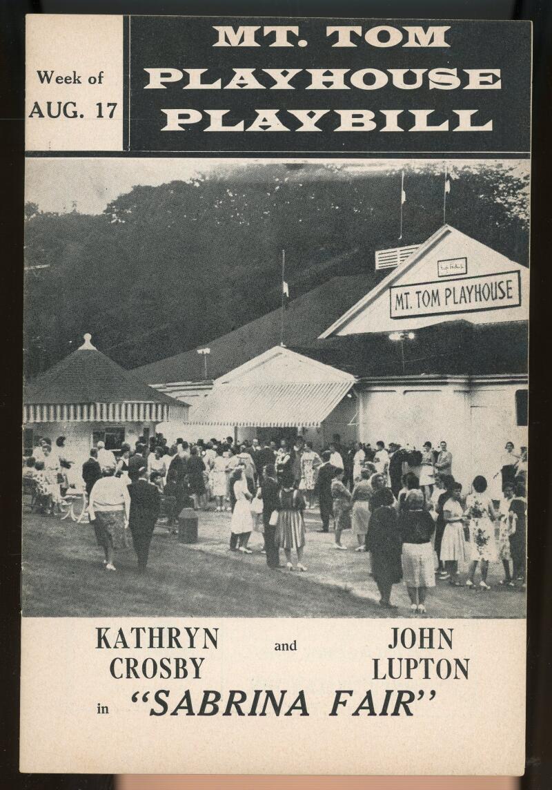 Mt. Tom Playhouse Playbill Aug, 17 Sabrina Fair Image 1