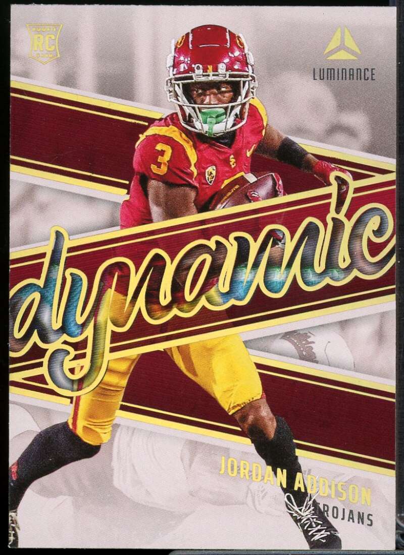 Jordan Addison Rookie Card 2023 Panini Luminance Dynamic Rookies #12  Image 1