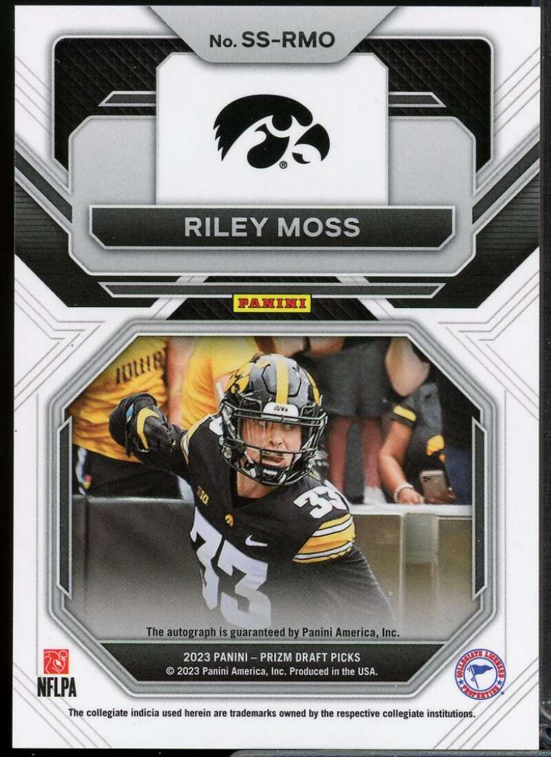 Riley Moss Rookie Card 2023 Panini Prizm Draft Picks Sensational Signatures #61  Image 2