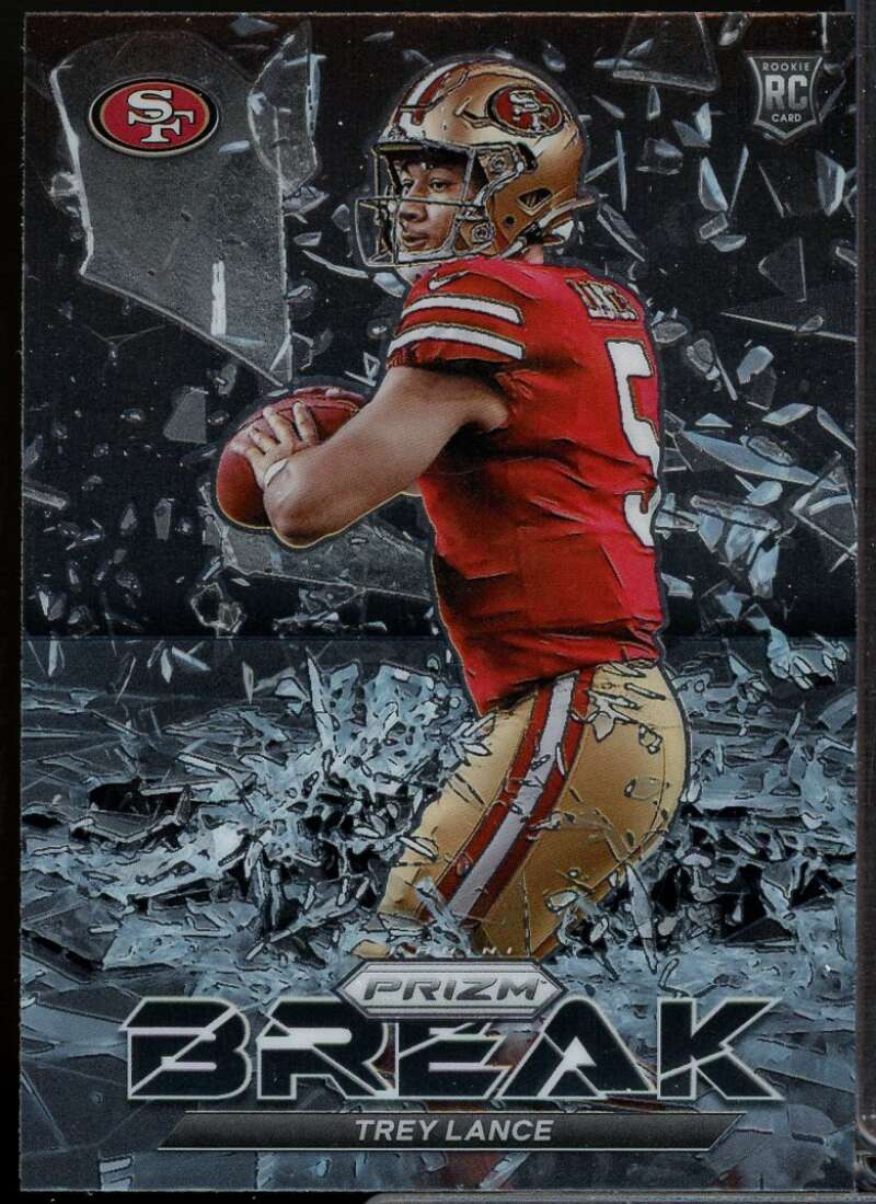 Trey Lance Rookie Card 2021 Panini Prizm Prizm Break #7  Image 1