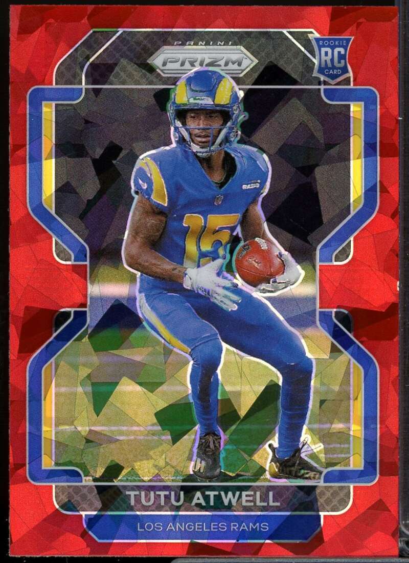 Tutu Atwell Rookie Card 2021 Panini Prizm Prizms Red Ice #350  Image 1