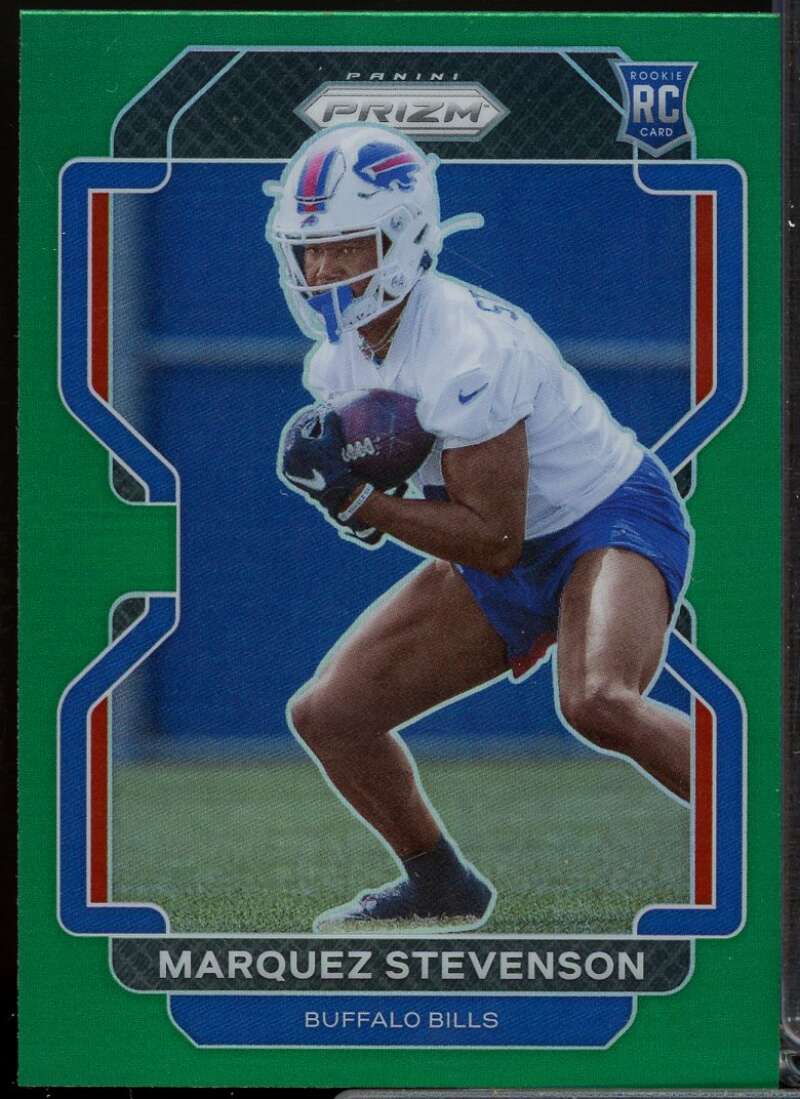 Marquez Stevenson Rookie Card 2021 Panini Prizm Prizms Green #407  Image 1