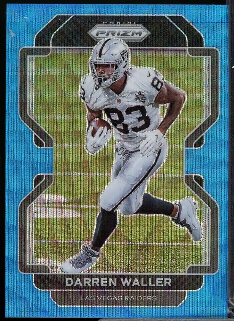 Darren Waller Card 2021 Panini Prizm Prizms Blue Wave #178  Image 1