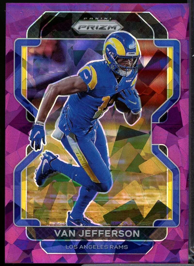 Van Jefferson Card 2021 Panini Prizm Prizms Purple Ice #64  Image 1