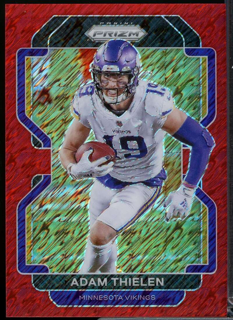 Adam Thielen Card 2021 Panini Prizm Prizms Red Shimmer #126  Image 1