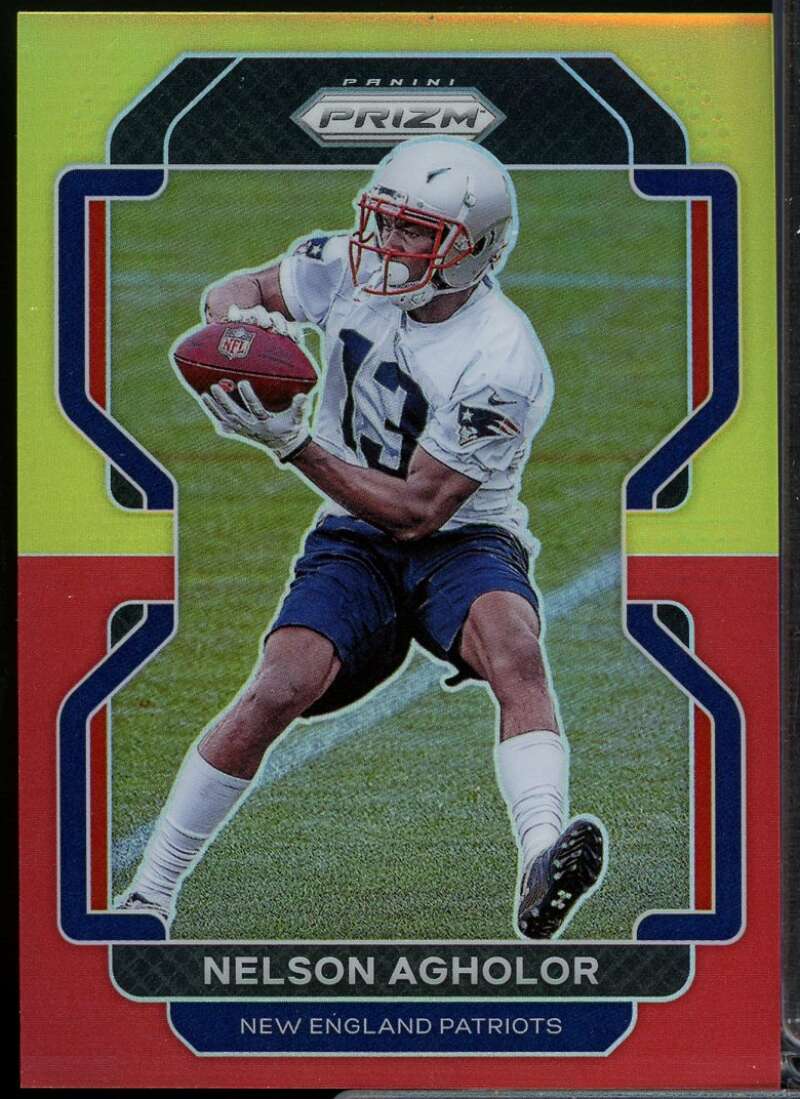 Nelson Agholor Card 2021 Panini Prizm Prizms Red Yellow #94  Image 1