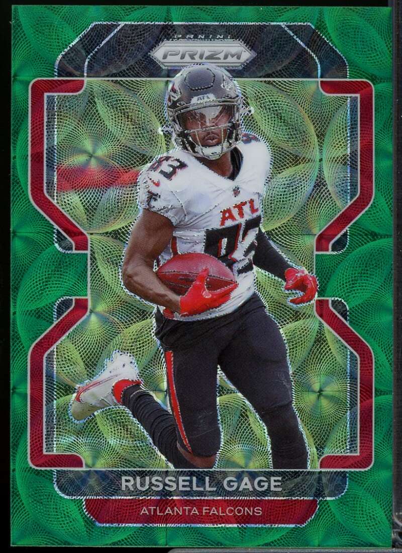 Russell Gage Card 2021 Panini Prizm Prizms Green Scope #325  Image 1