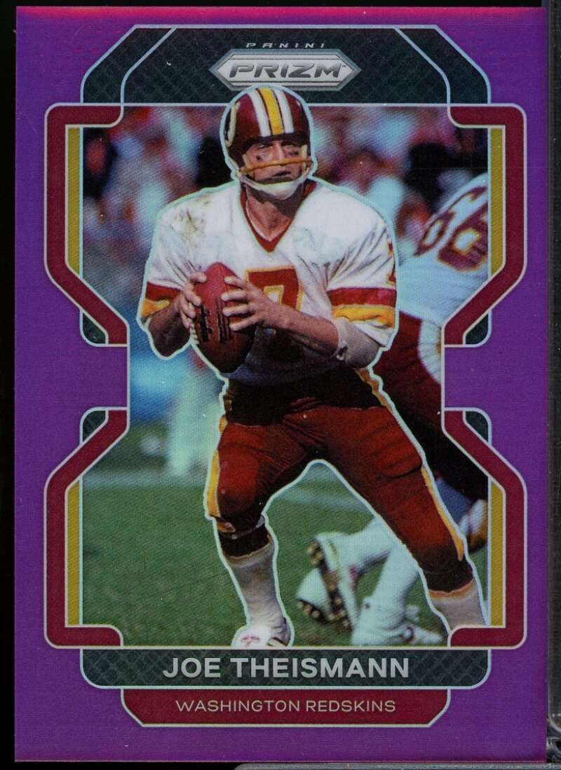 Joe Theismann Card 2021 Panini Prizm Prizms Purple #217  Image 1