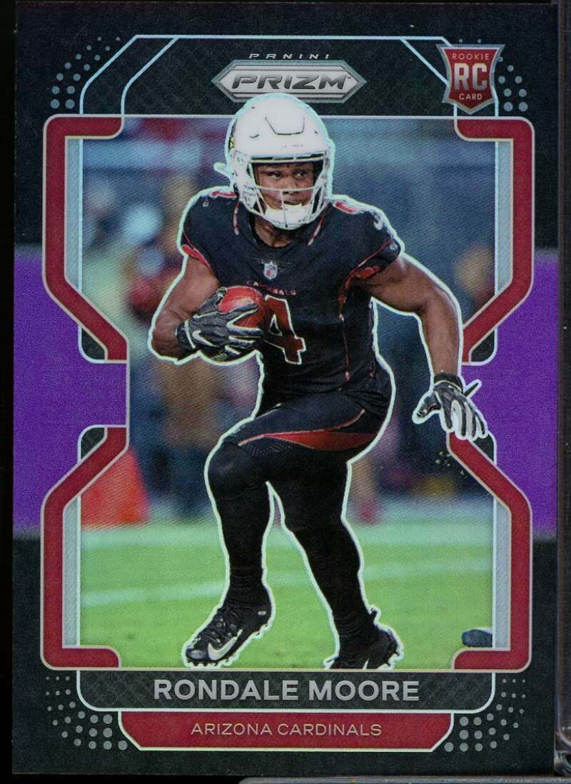 Rondale Moore Rookie Card 2021 Panini Chronicles Prizm Black Purple #22  Image 1