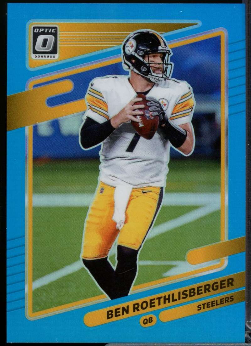 Ben Roethlisberger Card 2021 Donruss Optic Aqua #148  Image 1