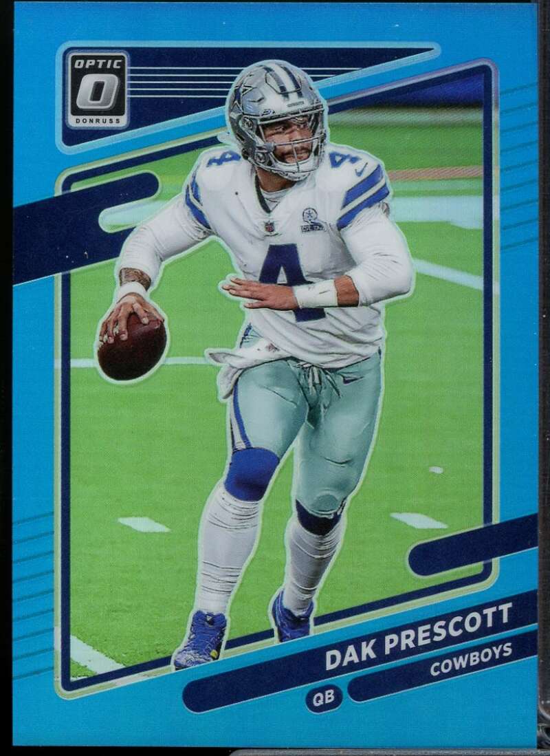 Dak Prescott Card 2021 Donruss Optic Aqua #22  Image 1