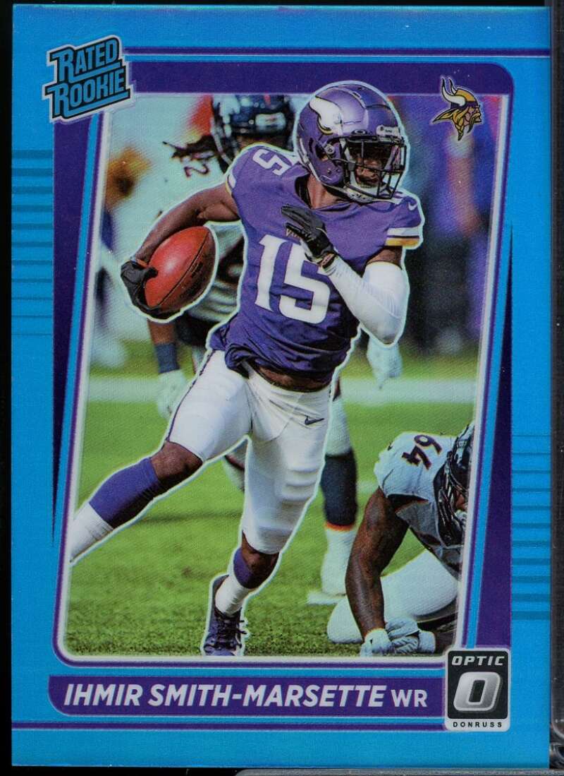 Ihmir Smith-Marsette Rookie Rookie Card 2021 Donruss Optic Aqua #241  Image 1