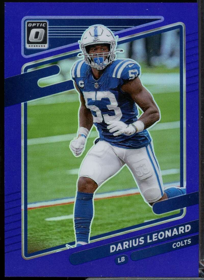 Darius Leonard Card 2021 Donruss Optic Purple #112  Image 1