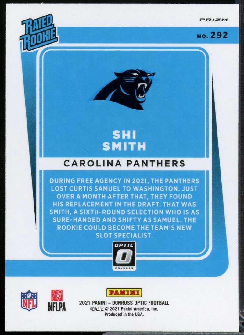 Shi Smith Rookie Card 2021 Donruss Optic Holo #292  Image 2