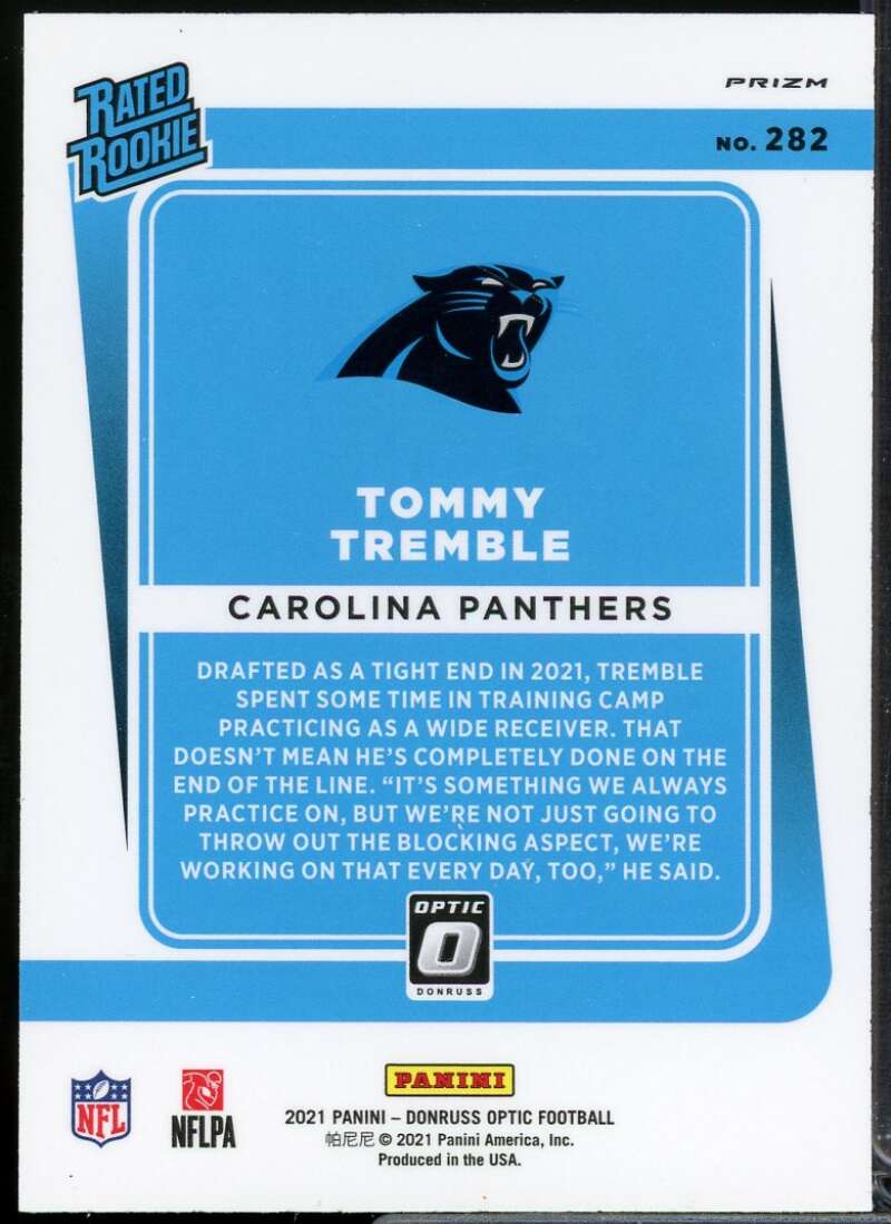Tommy Tremble Rookie Card 2021 Donruss Optic Holo #282  Image 2