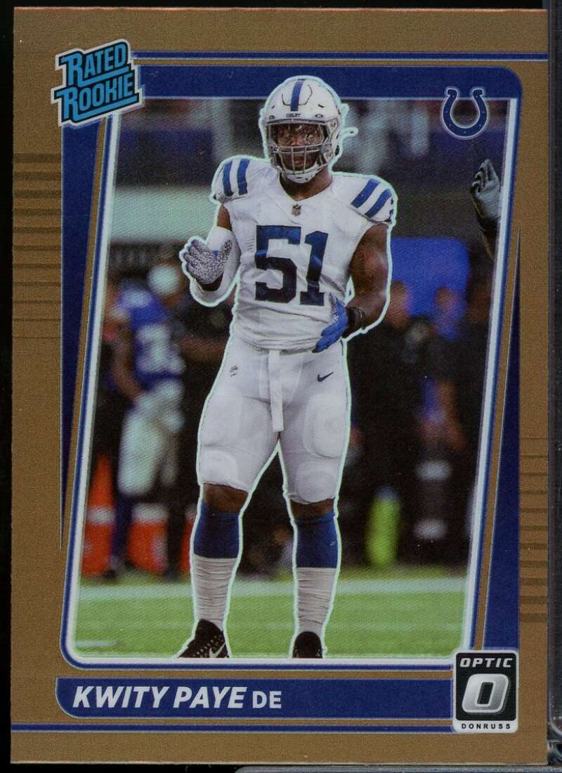 Kwity Paye Rookie Card 2021 Donruss Optic Bronze #248  Image 1
