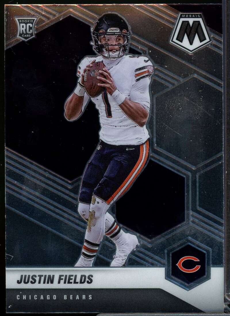 Justin Fields Rookie Card 2021 Panini Mosaic #304  Image 1