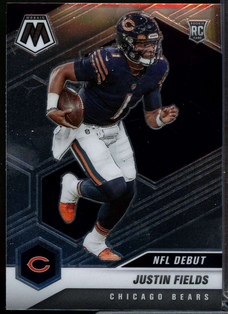 Justin Fields DEB Rookie Card 2021 Panini Mosaic #242  Image 1