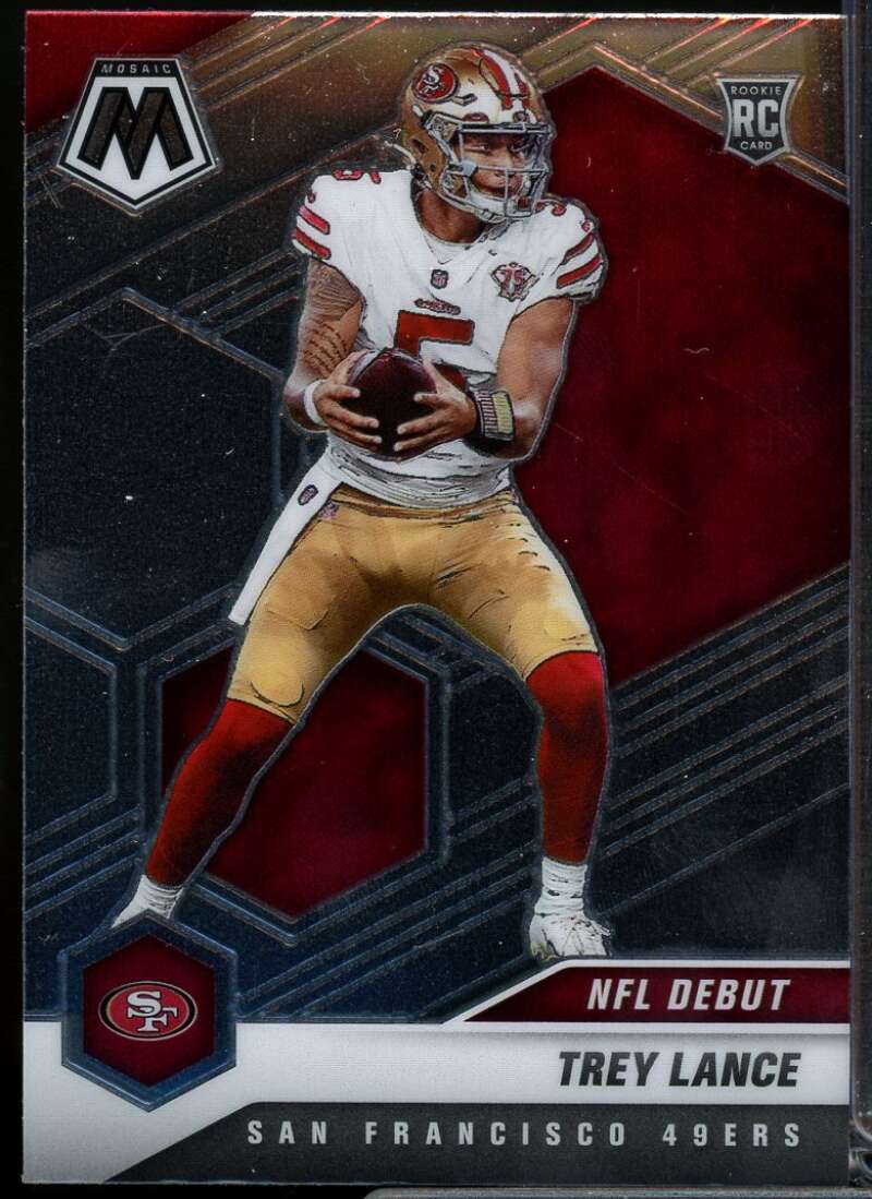 Trey Lance DEB Rookie Card 2021 Panini Mosaic #244  Image 1