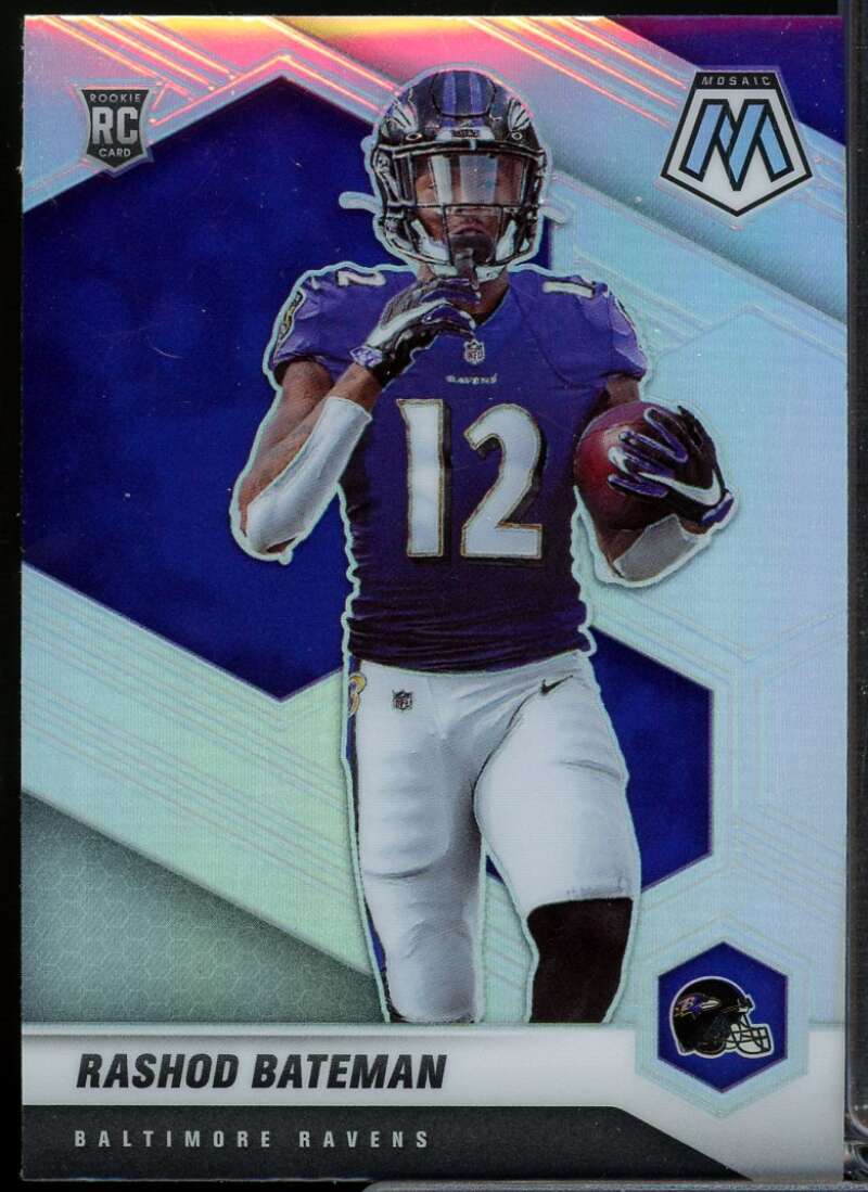 Rashod Bateman Rookie Card 2021 Panini Mosaic Rookie Variations Silver #310  Image 1