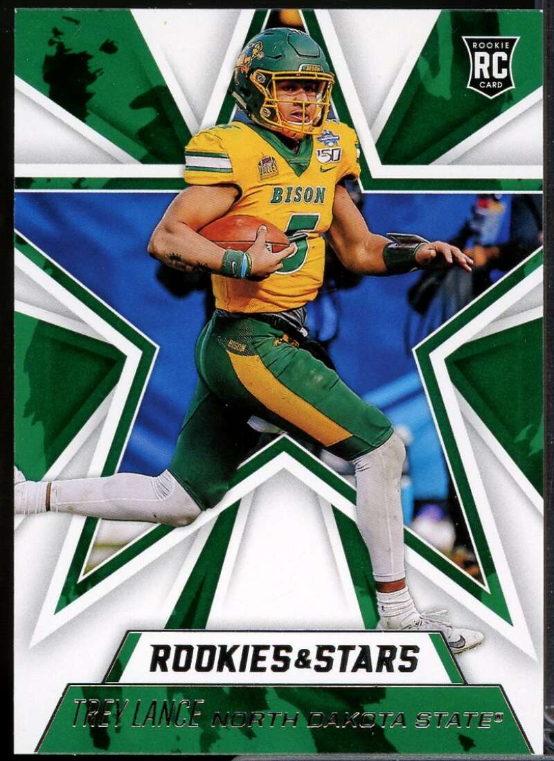 Trey Lance Rookie Card 2021 Panini Chronicles Draft Picks Rookies Stars #303  Image 1