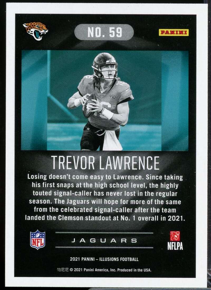 Trevor Lawrence Rookie Card 2021 Panini Illusions #59  Image 2