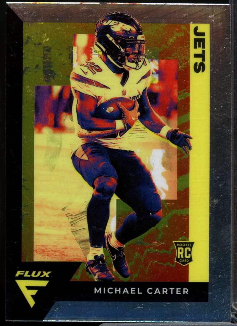 Michael Carter Rookie Card 2021 Panini Chronicles Flux Rookies #18  Image 1