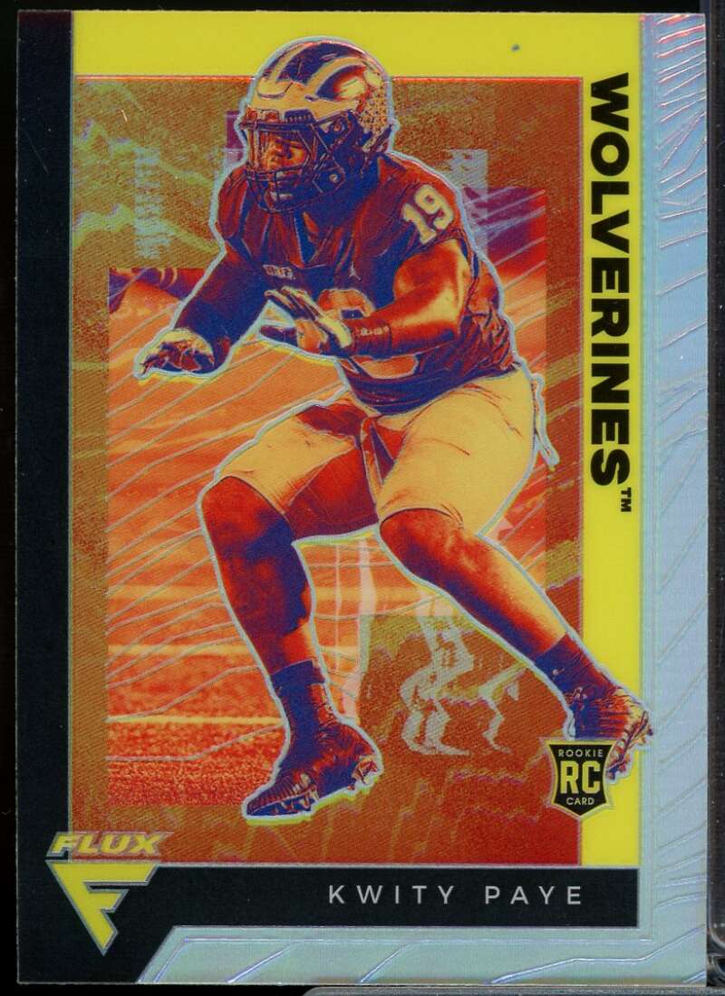 Kwity Paye Rookie Card 2021 Panini Chronicles Draft Picks Flux Silver #230  Image 1
