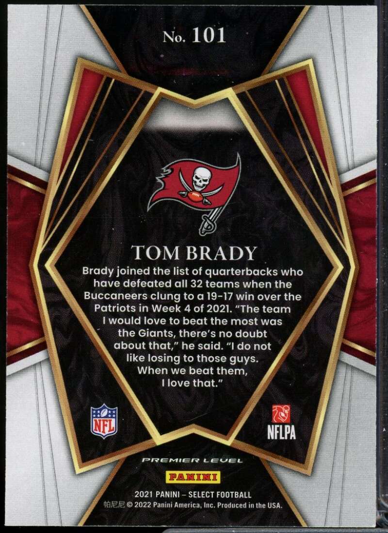 Tom Brady Card 2021 Select #101  Image 2