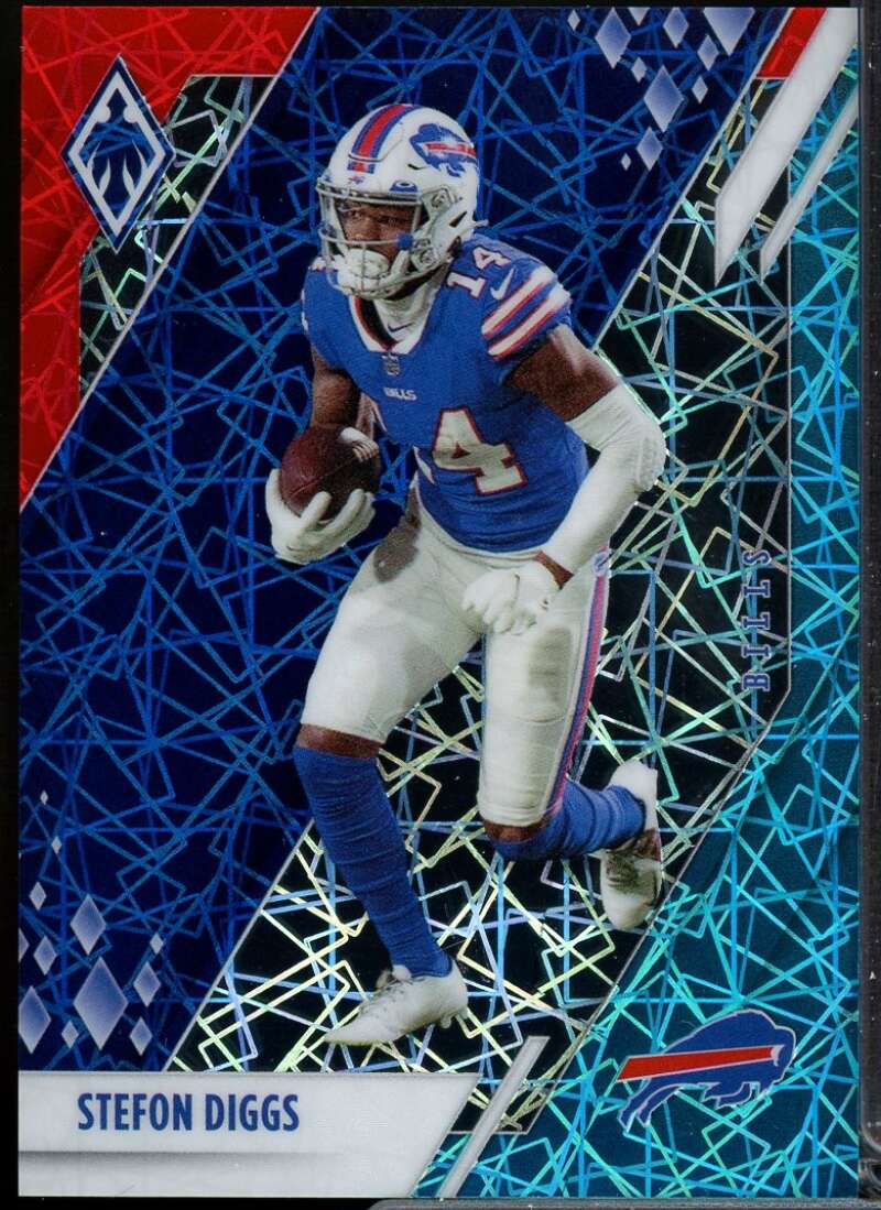 Stefon Diggs Card 2021 Panini Phoenix Fire and Ice Lazer #12  Image 1
