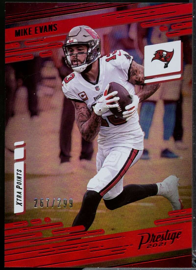 Mike Evans Card 2021 Prestige Xtra Points Red #182  Image 1