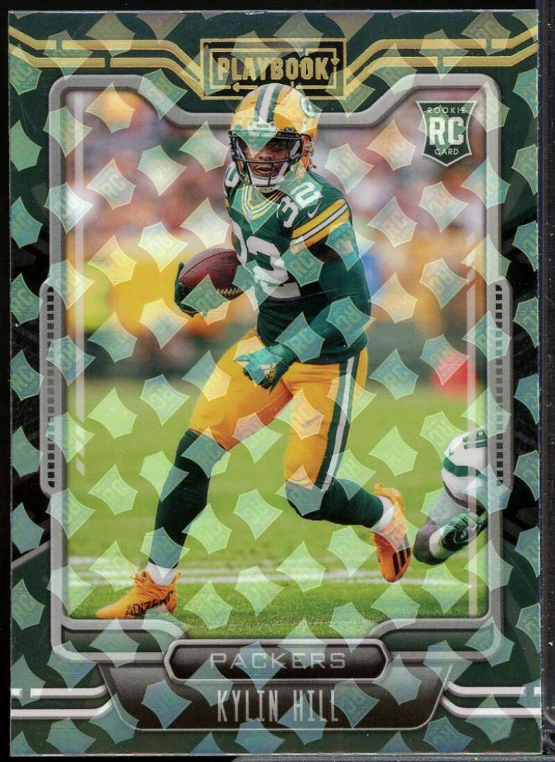 Kylin Hill Rookie Card 2021 Panini Playbook Holo #199  Image 1