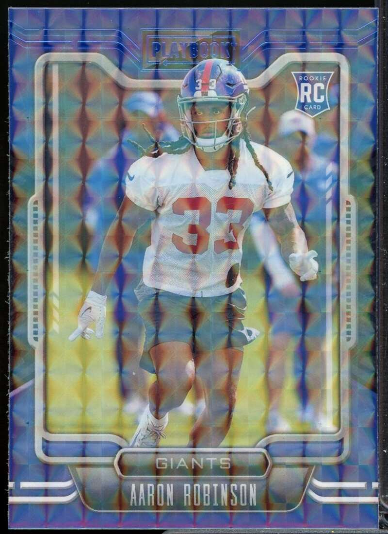 Aaron Robinson Rookie Card 2021 Panini Playbook Mosaic #169  Image 1