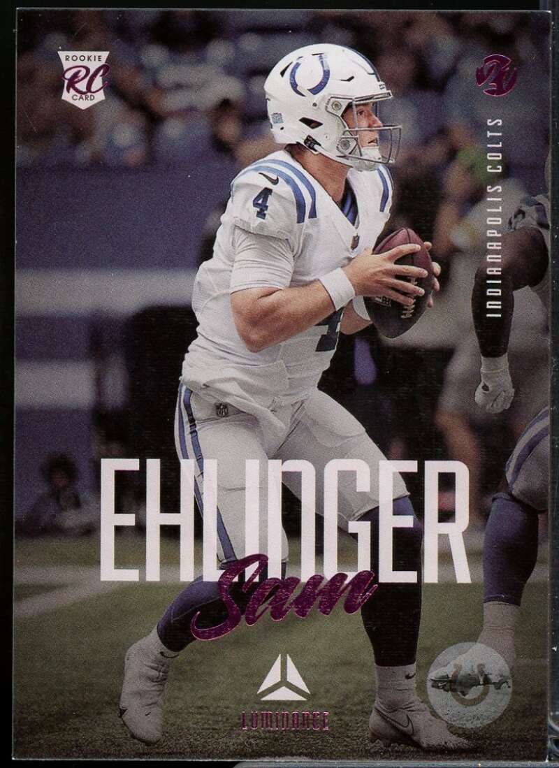 Sam Ehlinger Rookie 2021 Panini Chronicles Luminance Update Rookies Pink #221  Image 1