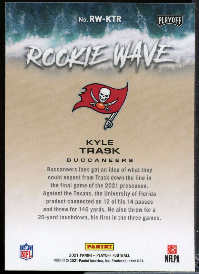 Kyle Trask Rookie Card 2021 Playoff Rookie Wave Silver #24  Image 2