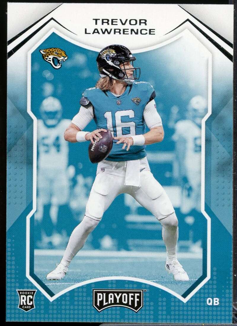 Trevor Lawrence Rookie Card 2021 Playoff #201  Image 1