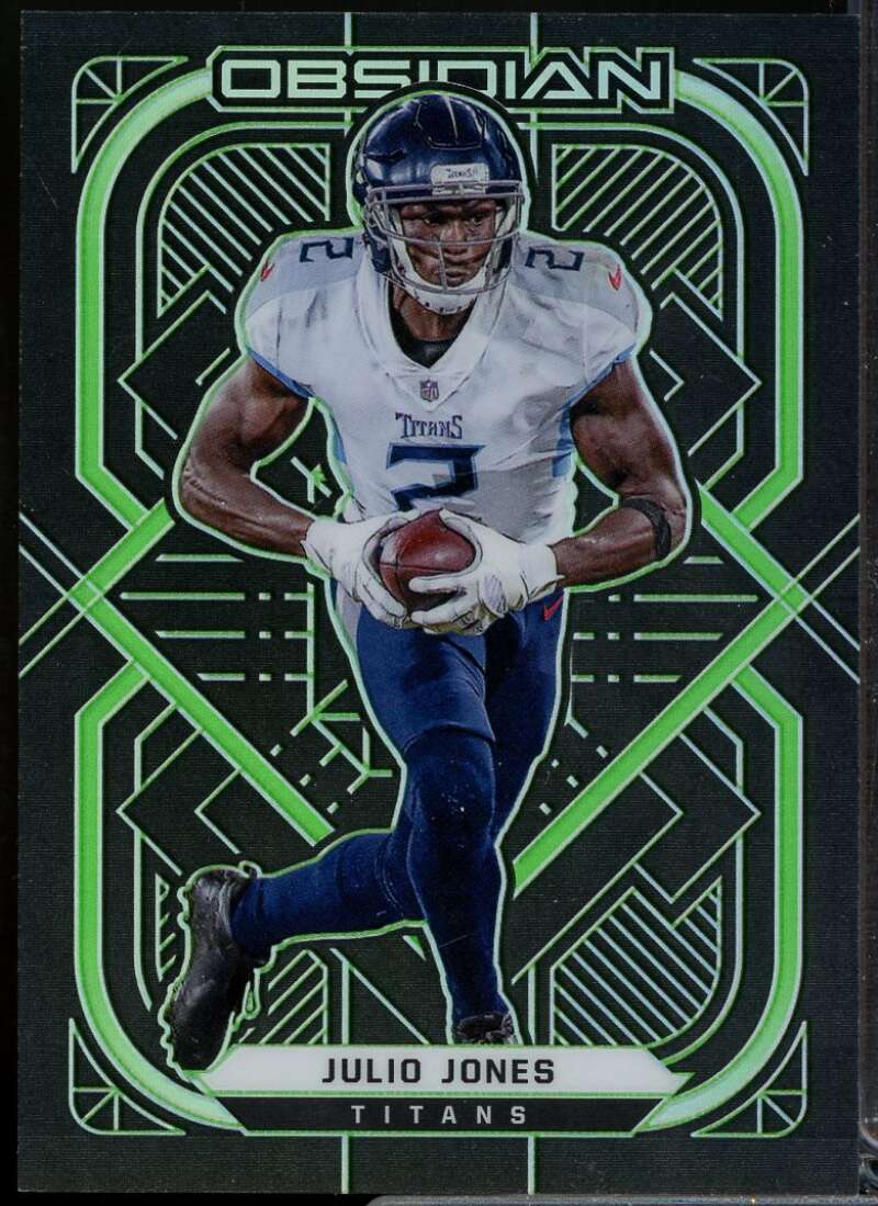 Julio Jones Card 2021 Panini Obsidian Electric Etch Green #97  Image 1