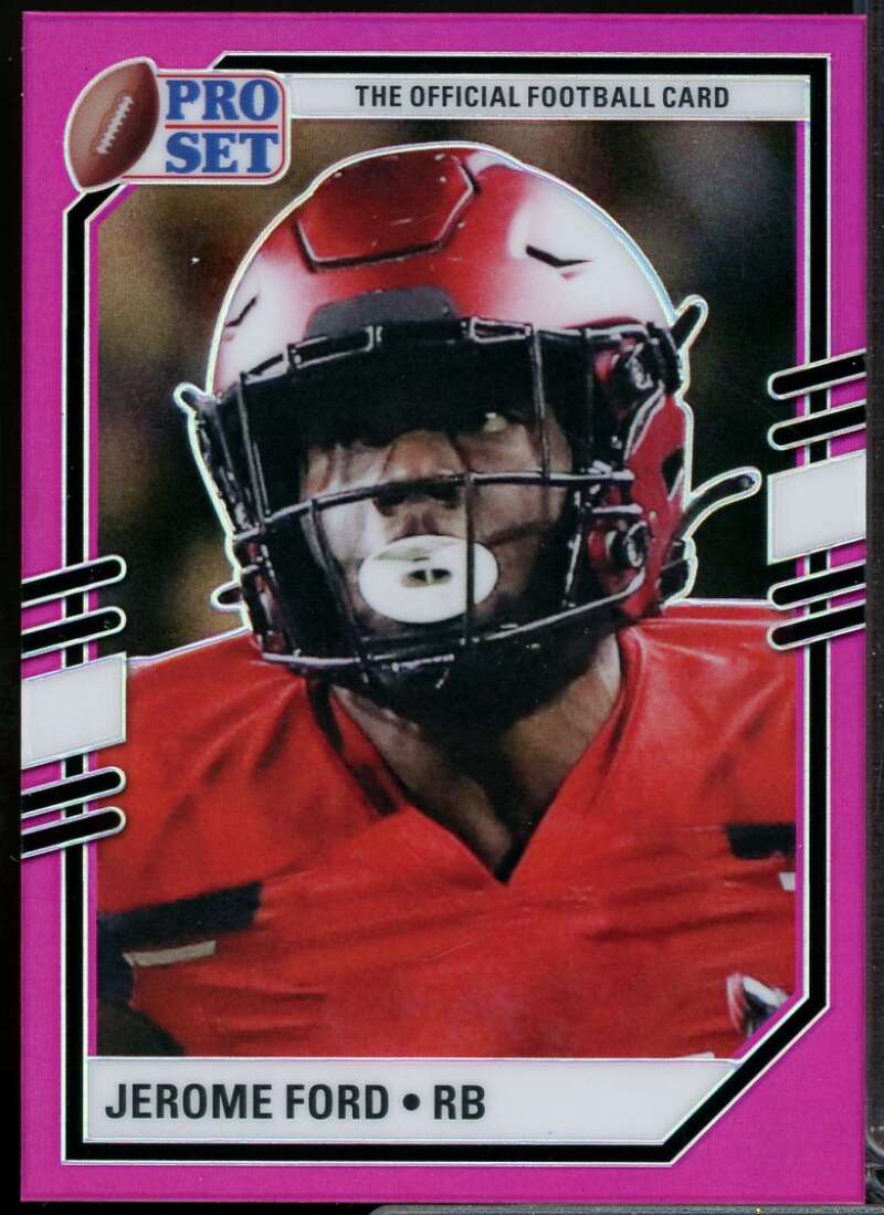 Jerome Ford Pink Mojo Card 2022 Leaf Pro Set Football #PSP-JF1  Image 1