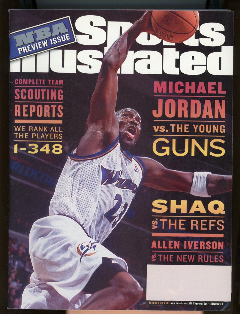 Sports Illustrated Magazine October 29 2001 Michael Jordan Blank Label Image 1