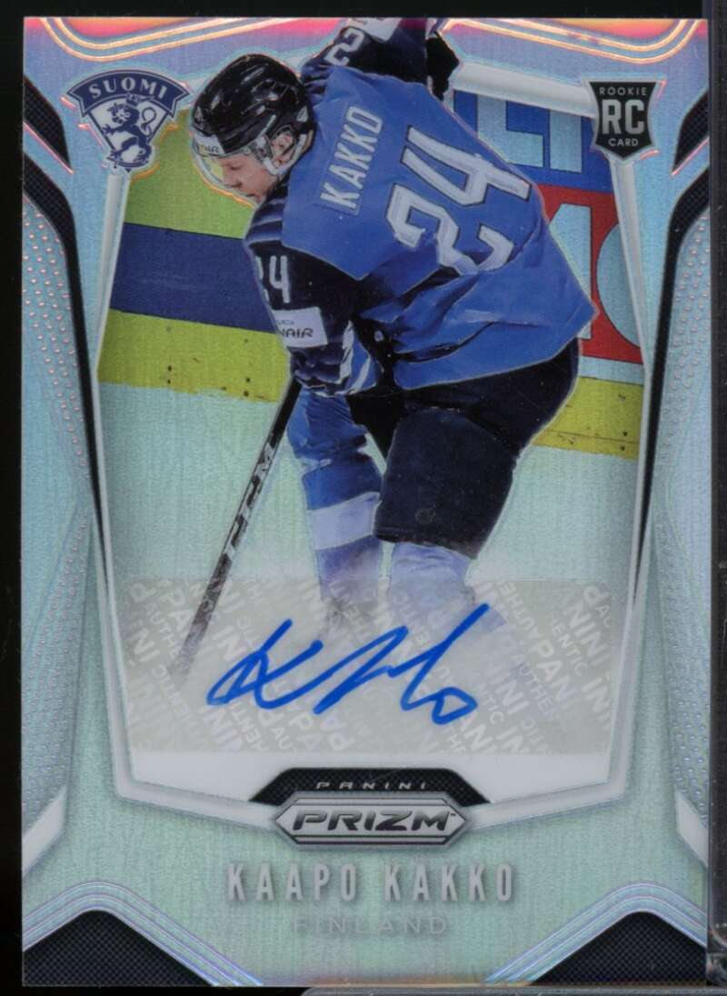 Kaapo Kakko Rookie Card 2019-20 Panini Prizm Autographs Prizms Silver #PAKK  Image 1