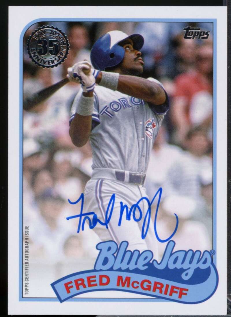 Fred McGriff Card 2024 Topps '89 Topps Autographs #89BA2FM  Image 1