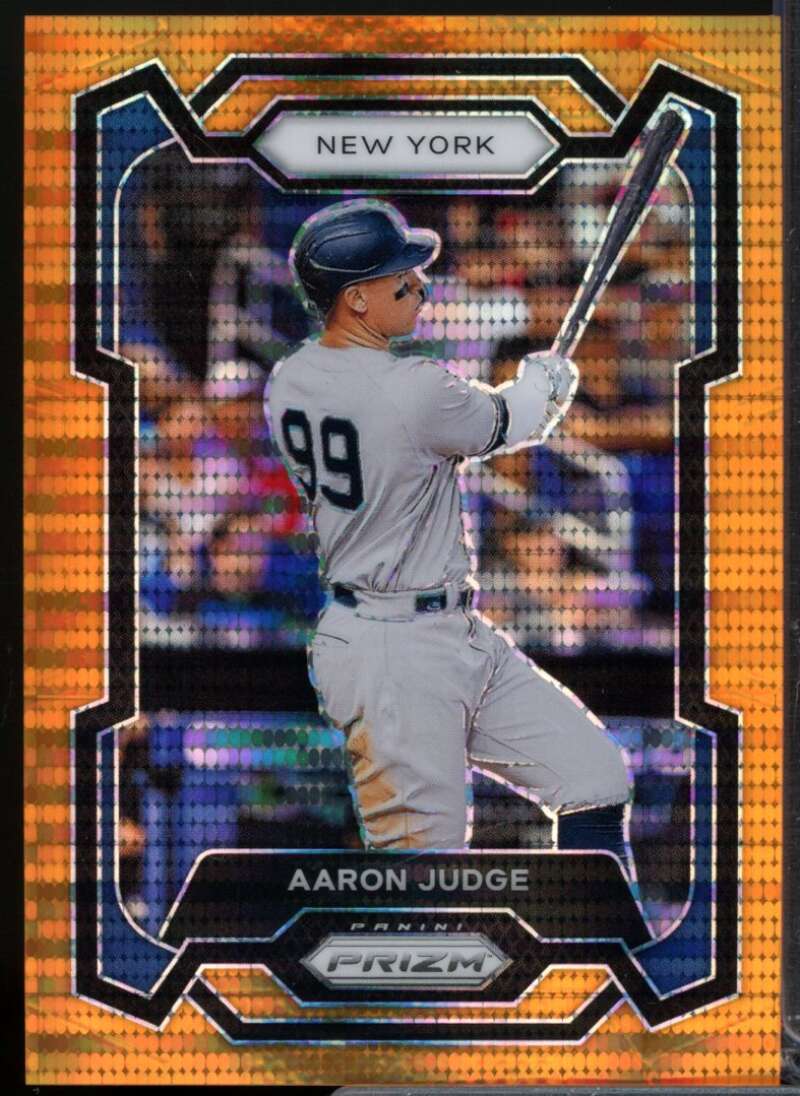 Aaron Judge /399 Card 2024 Panini Prizm Prizms Orange Pulsar #29  Image 1