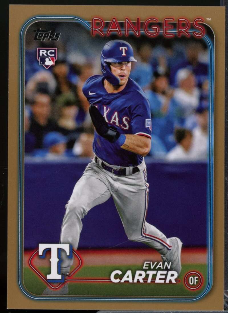 Evan Carter Rookie Card 2024 Topps Gold #280  Image 1