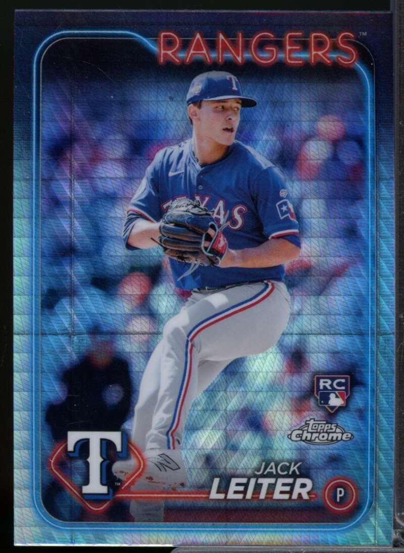 Jack Leiter Rookie Card 2024 Topps Chrome Prism Refractors #111  Image 1